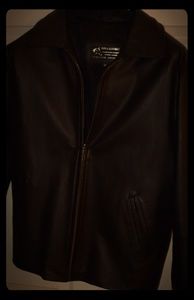 Black leather jacket. Authentic Argentinian Leathe